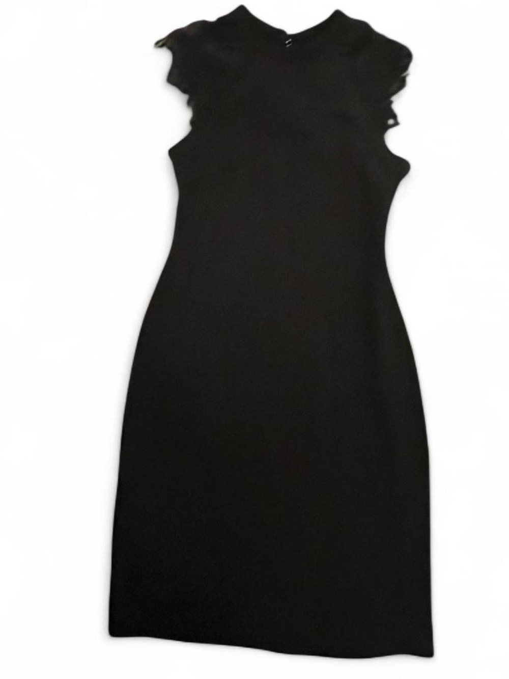 IRIS Black Lace Cap-Sleeve Mini Sheath Dress - Picture 4 of 5